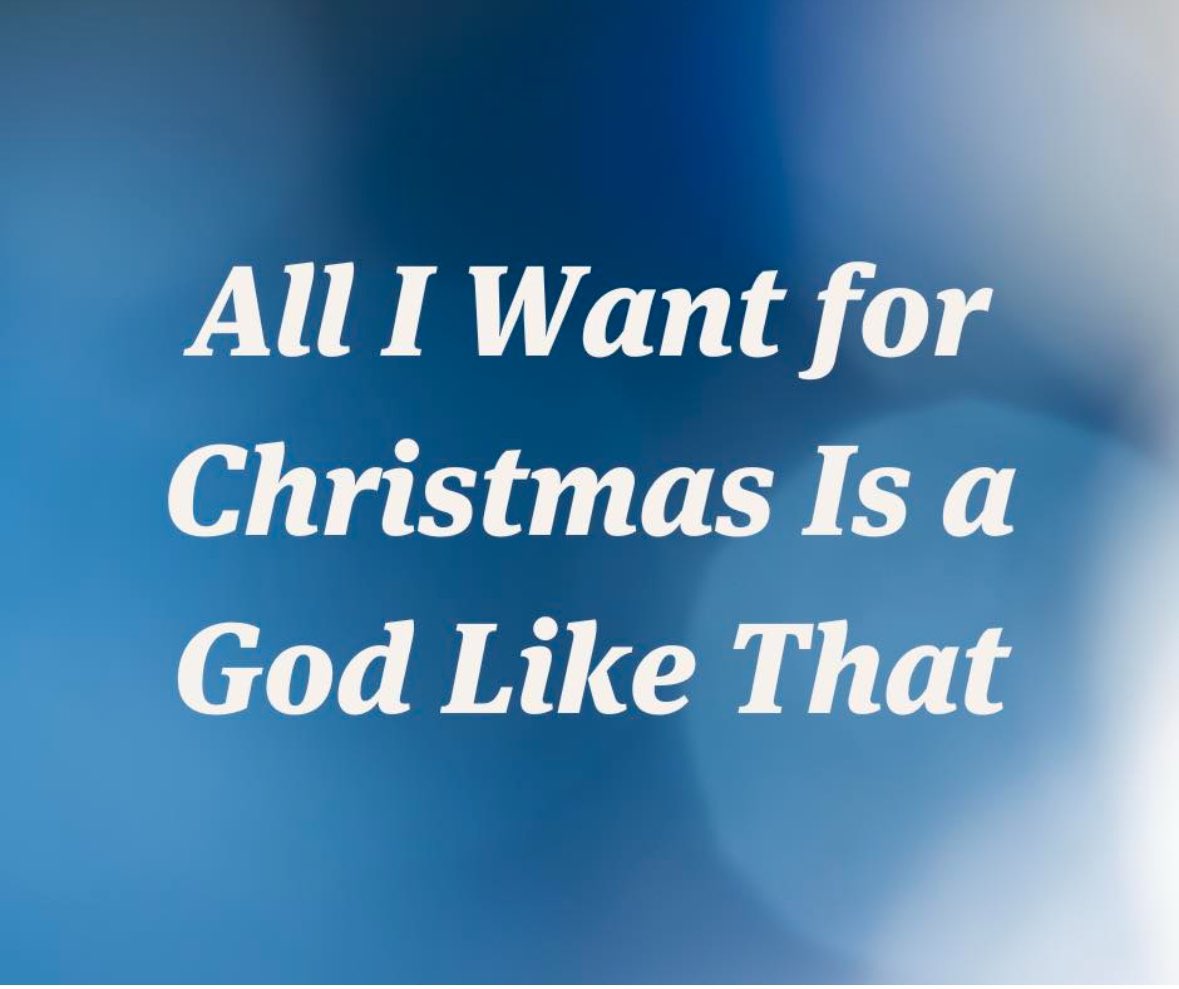 We say, “I can’t go on.”
Jesus says, “I will hold you so you can.”

We say, “But I don’t think I can even believe that.”
Jesus says, “Even when you are faithless, I will be faithful to you.”

We say, “But I feel so alone.”
Jesus says, “I am Immanuel, God-with-you,