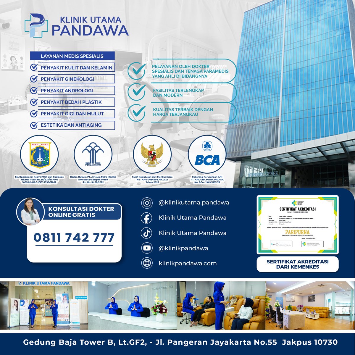 klinik_pandawa's tweet photo. Waspadai Balanitis! Kemerahan, gatal, atau bengkak di area kelamin pria bisa jadi tanda balanitis. Jangan biarkan gejala ini mengganggu kenyamanan Anda. Segera konsultasi dengan dokter spesialis di Klinik Utama Pandawa di 0811742777.
#KesehatanPria #Balanitis #KlinikUtamaPandawa https://t.co/xbSdkmGaxW