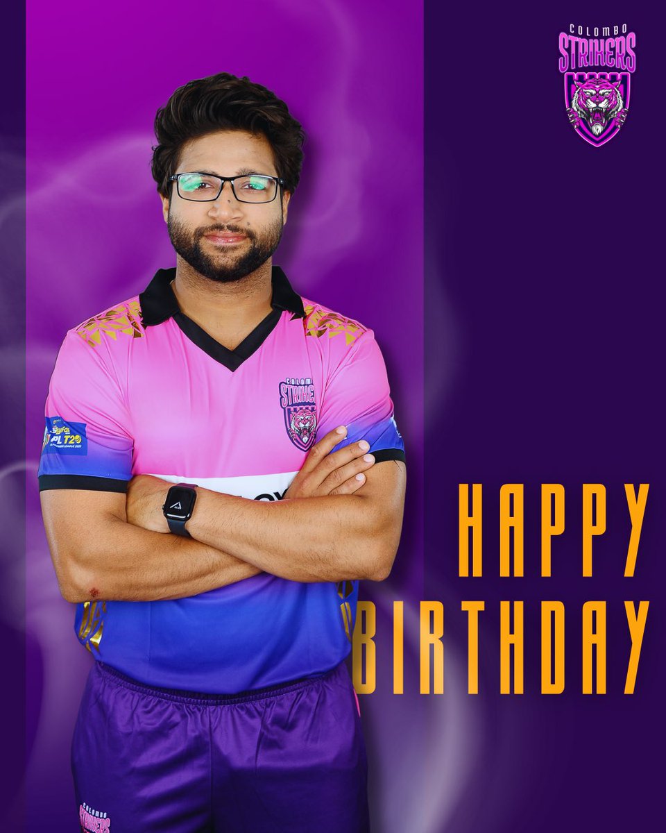 Happy birthday to the elegant lefty batter 💜 <a href="/ImamUlHaq12/">Imam Ul Haq</a> 

#ColomboStrikers #Birthday #HappyBirthday #ImamUlHaq