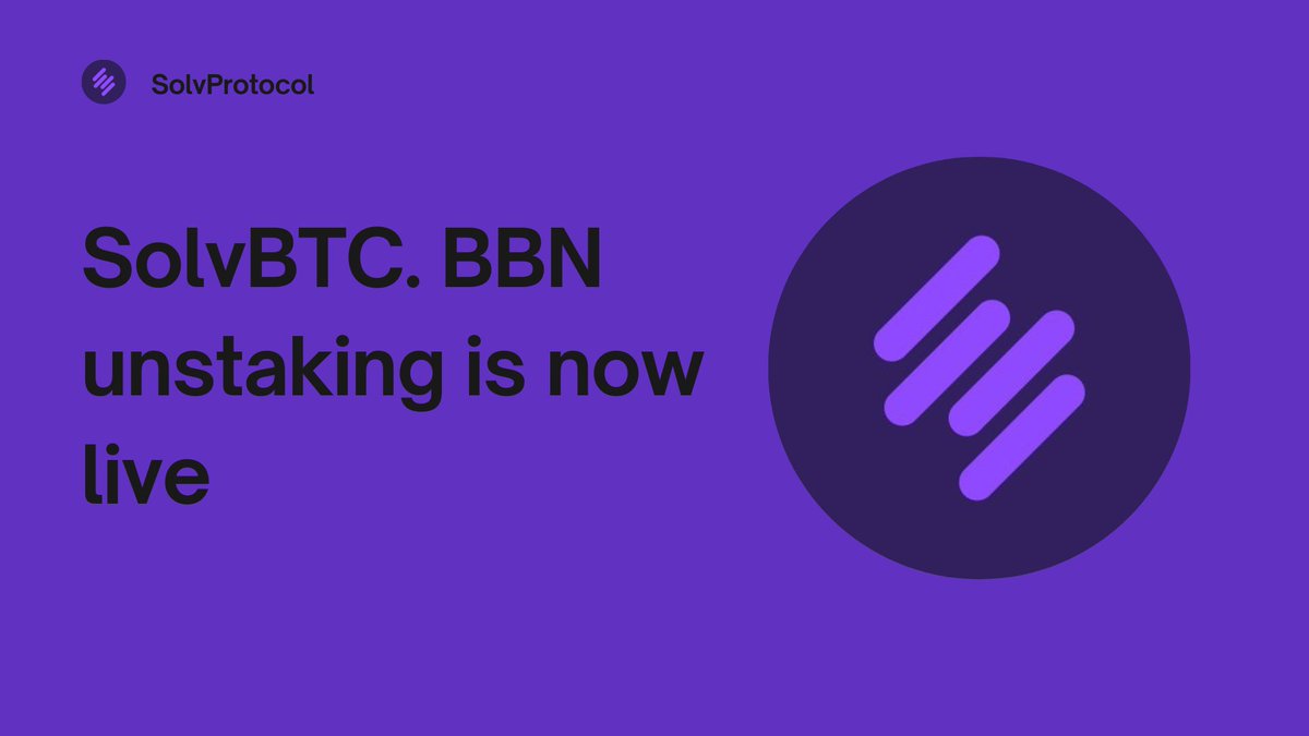 Flexialpha6's tweet photo. 1/4 Exciting news! 🚀 SolvBTC.BBN unstaking is now LIVE! With a low 0.2% fee, you can unlock expanded #DeFi opportunities, including strategic lending, efficient staking, and innovative yield farming strategies!
A Thread 🧵 
 #SolvBTC #Unstaking
@SolvProtocol #Bitcoin https://t.co/emAGKnJzn1