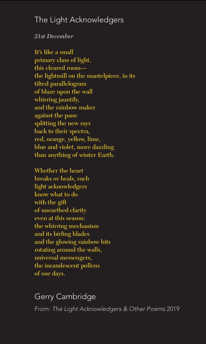 Four winter solstice poems. 🌅