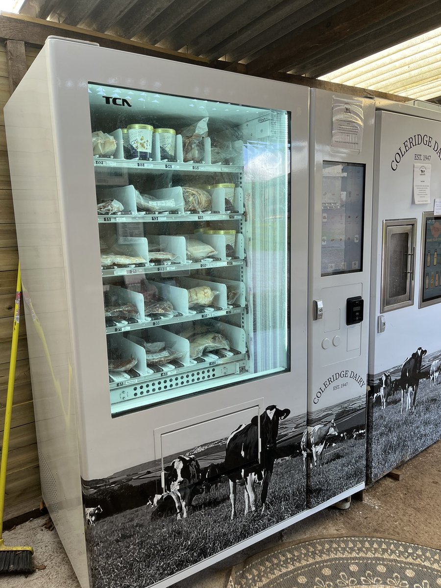 Just going for a a walk in Devon and find this…self service milkshakes and frozen meat, straight from the farm!  I’m just hoping there’s a <a href="/Raspberry_Pi/">Raspberry Pi</a>  in there!