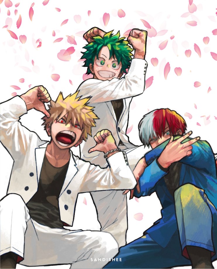 sandishee_'s tweet photo. It's actually their wedding and Shouto is the best man https://t.co/05hdu5rVT8