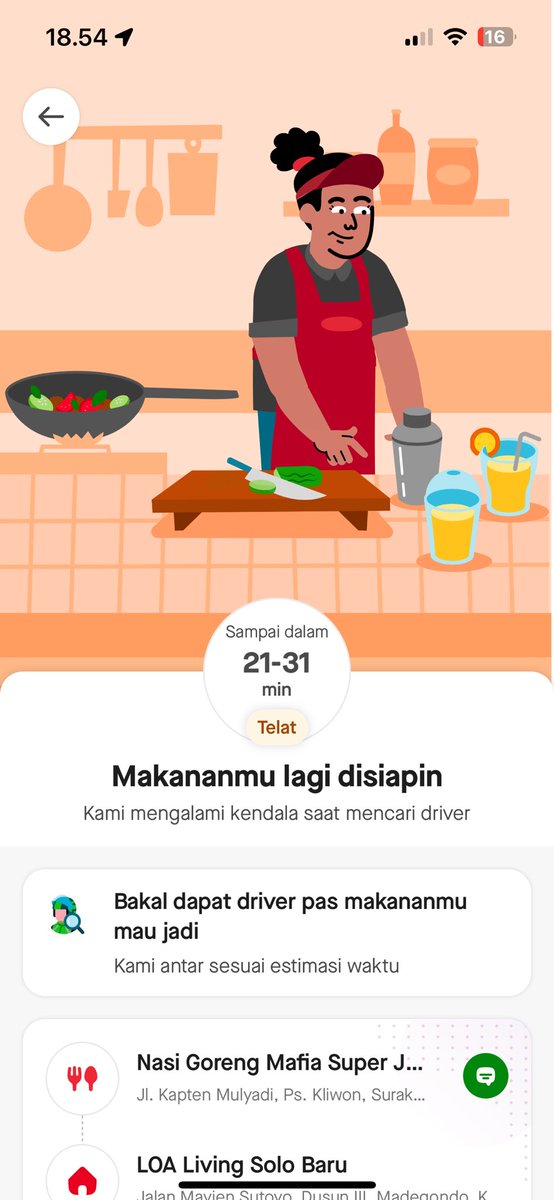 Sudah sejam gimana ini help <a href="/gojekindonesia/">Gojek Indonesia</a>