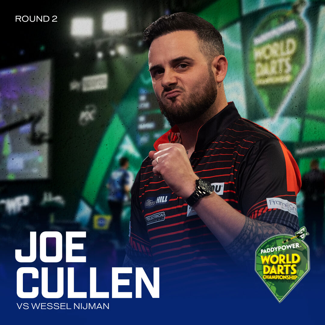 Winmau's tweet image. 🔥 The Rockstar Hits Ally Pally! 🎯
Joe Cullen steps onto the Alexandra Palace stage today, ready to turn the lights up and deliver a show-stopping performance. 

Let’s go, Joe let’s rock the Palace! 🎸

#Winmau #JoeCullen #TheRockstar #WorldDartsChampionship