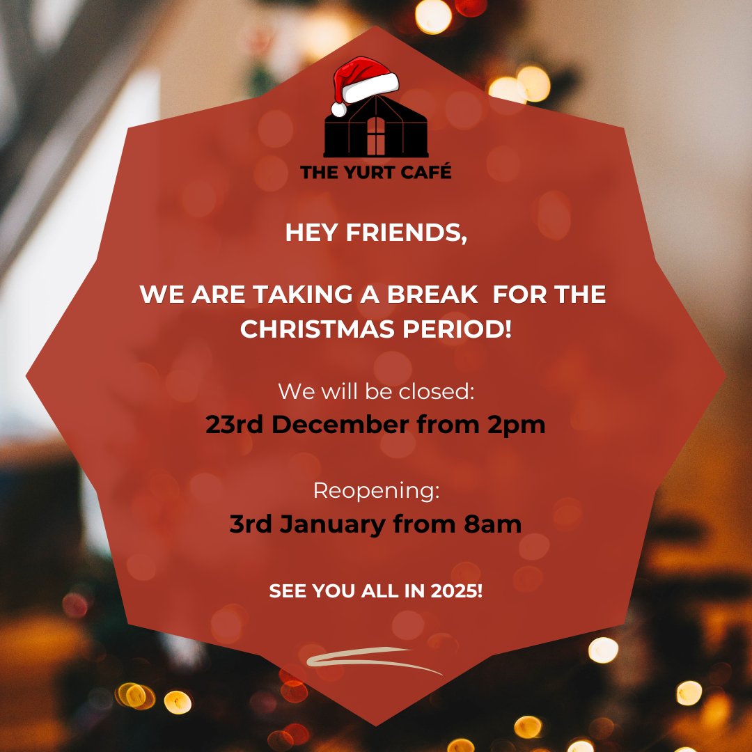 Hey friends! We’ll be closing from tomorrow afternoon and will reopen on 3rd January!
See you all in 2025! 🙃