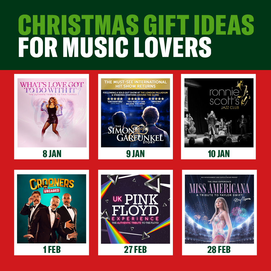Searching for the perfect gift for the music lover in your life this Christmas? 🎁🎵

Make their holiday season magical with the gift of live music! 🎶

#LiveMusic #ChristmasGiftIdeas #MusicLovers #ConcertTickets