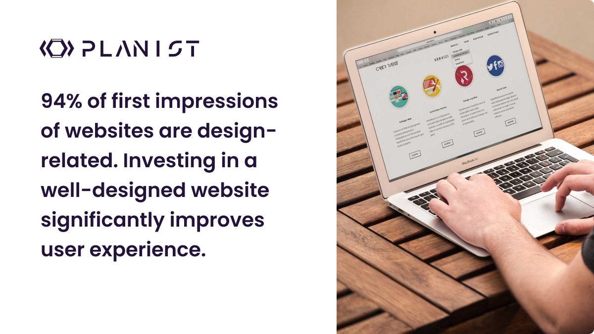 PlanistService's tweet photo. Your website is often the first interaction people have with your brand, make sure that first impression leaves a lasting impact.

#WebDesign #UserExperience #Planist #DigitalMarketing #Branding #WebsiteDevelopment https://t.co/qwpEpQFxyk