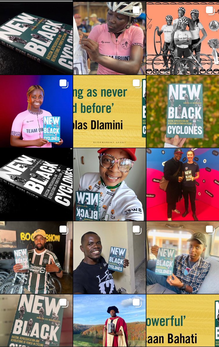 DrMoncrieffe's tweet photo. @bikeradar @BookiePrize @theRSAorg @BERANews @PitchPublishing @StephenMcKinne8 @AnuShuklaWrites @bbceducation @RSLiterature @Nickbsjohnson @BloomsburySport The iconoclastic cycling narrative for 2025! Wonderful contributions😘 #utopianimagination #decoloniality #representation #education #teachereducation #AfricanStamina #TheLongWave @BloomsburySport @BlackChampions_ https://t.co/Z6vu0QecUR