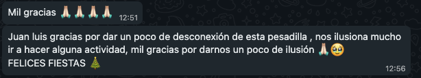 Juan Luis Hortelano (@jlhortelano) on Twitter photo El martes va a ser un día de Nochebuena duro, vamos a llorar mucho. Pero a su vez vamos a dar ilusión a muchas familias y niños que han perdido todo o casi todo.
Vale la pena por recibir mensajes como este que veis.
Y solo puedo agradecer a todos los que están ayudando y van a El martes va a ser un día de Nochebuena duro, vamos a llorar mucho. Pero a su vez vamos a dar ilusión a muchas familias y niños que han perdido todo o casi todo.
Vale la pena por recibir mensajes como este que veis.
Y solo puedo agradecer a todos los que están ayudando y van a
