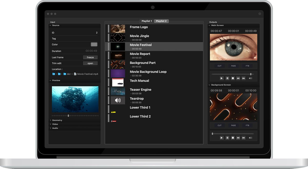 Release in January 2025, the new version of the Pix Remote media player ! Simple, powerful, it offers advanced features for high-quality rendering on outputs
#software #decklink #hap