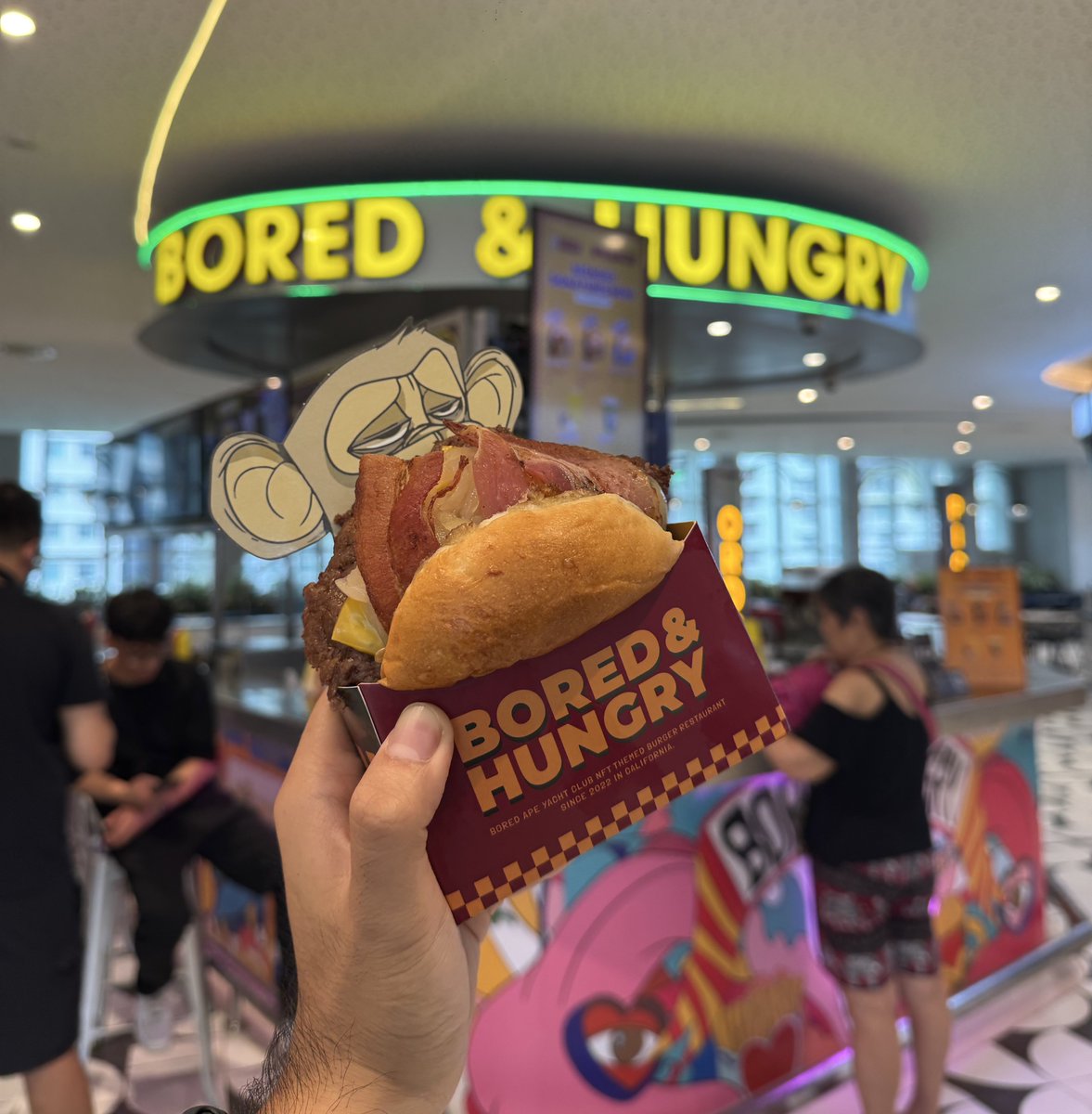 GM! Treat yourself to good food this weekend 🍔🦍