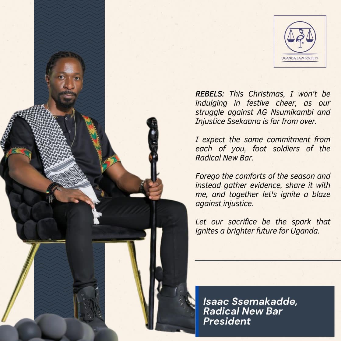 IsaacSsemakadde's tweet photo. REBELS: The Revolution will not be gift-wrapped. “MORE EVIDENCE” is all I want for Christmas. #RadicalNewBar #RadicalSurgery #SsekaanaMustGo https://t.co/bjCydVTNAp