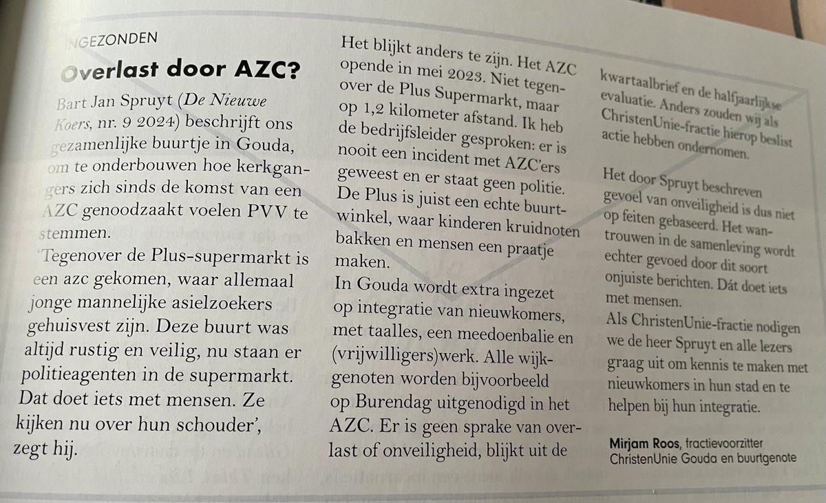 Het is in deze tijden  zó belangrijk dat verkeerde voorstellingen van zaken worden gecorrigeerd!