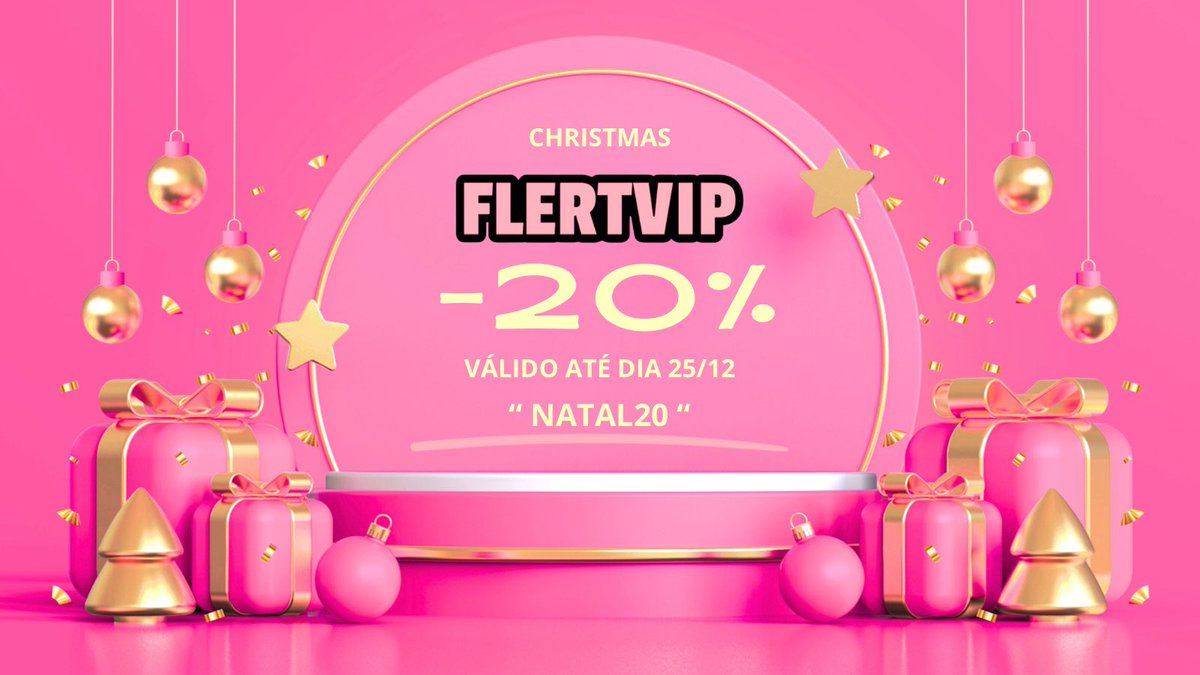 Aproveita o código promo “ NATAL20 “ para obteres desconto directo de -20% em flertvip.com 😍🌲

Campanha válida até dia 25/12 às 23:59 ⏰