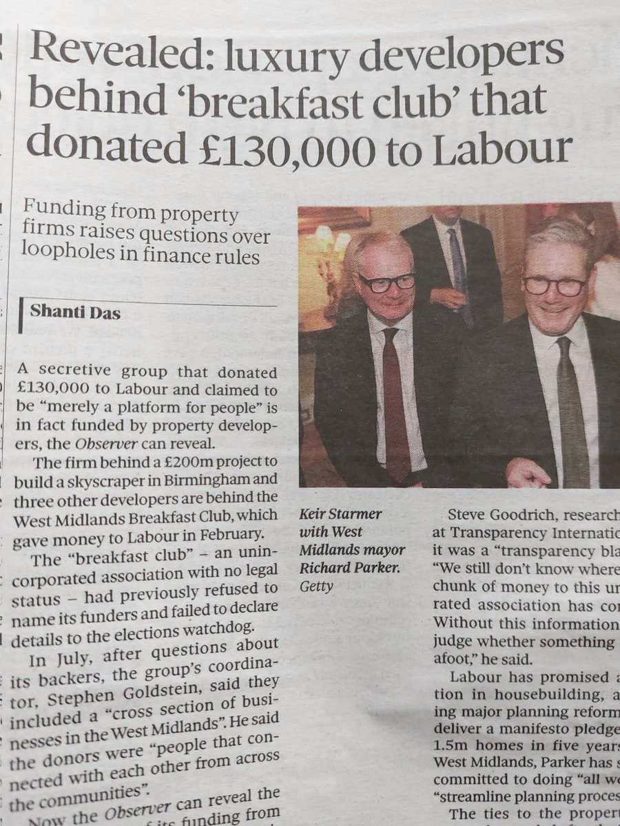 Leveller44's tweet photo. Even though Campbell didn't answer my question about Mayor's &amp; Unitary Authorities taking over from District Councils! This is an example of the corruption that can take place when an Authority is run by a single representative without proper scrutiny by other elected members!! https://t.co/W6TlQTC9r9