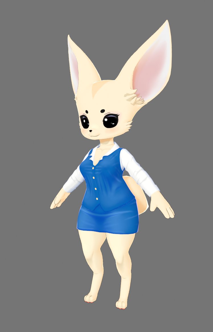 I made Fenneko from Aggretsuko in my style :3

We finished watching all the seasons the other day and I modeled this in the background 💛💛💛

#Aggretsuko #Fenneko #b3d #art #furryartist