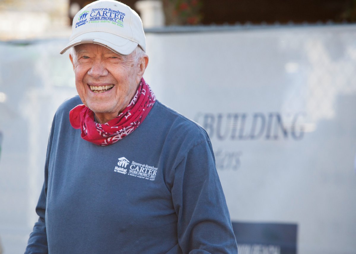 President Jimmy Carter was a true friend to Habitat for Humanity and worked so tirelessly to make the world a better place. Please join us in remembering him and celebrating the positive impact he had on so many. #HonoringCarter
