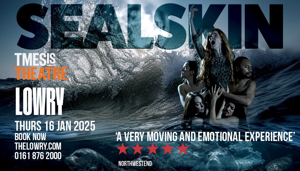 Next performance of #SealSkin a selkie story of the sea with live music 🎵 from <a href="/meanddeboe/">me + deboe</a> <a href="/The_Lowry/">Lowry</a> 16th Jan #acesupported 

thelowry.com/whats-on/124//…