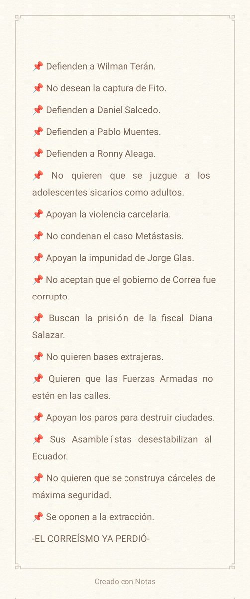 Les dejo un recordatorio de por q no debemos dejar q estás lacras vuelvan a gobernar....
