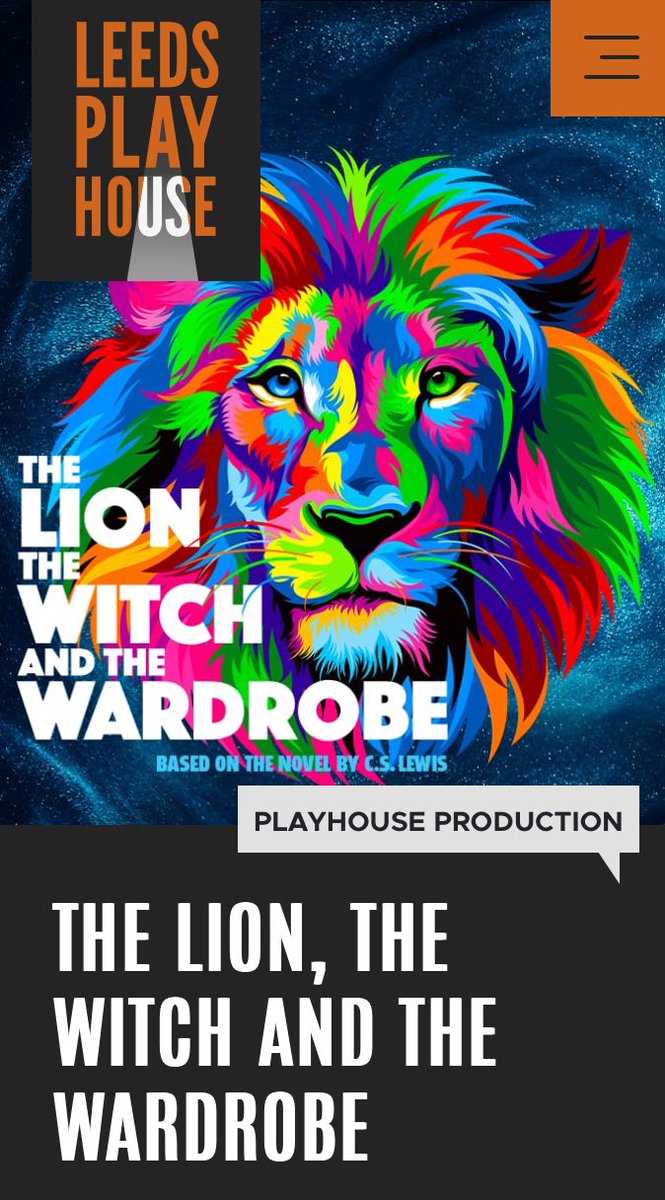 KatyWarrener's tweet photo. Theatre trip (Leeds playhouse) and kids coming out of the wardrobe from Nania https://t.co/Fr9tg5Jxck