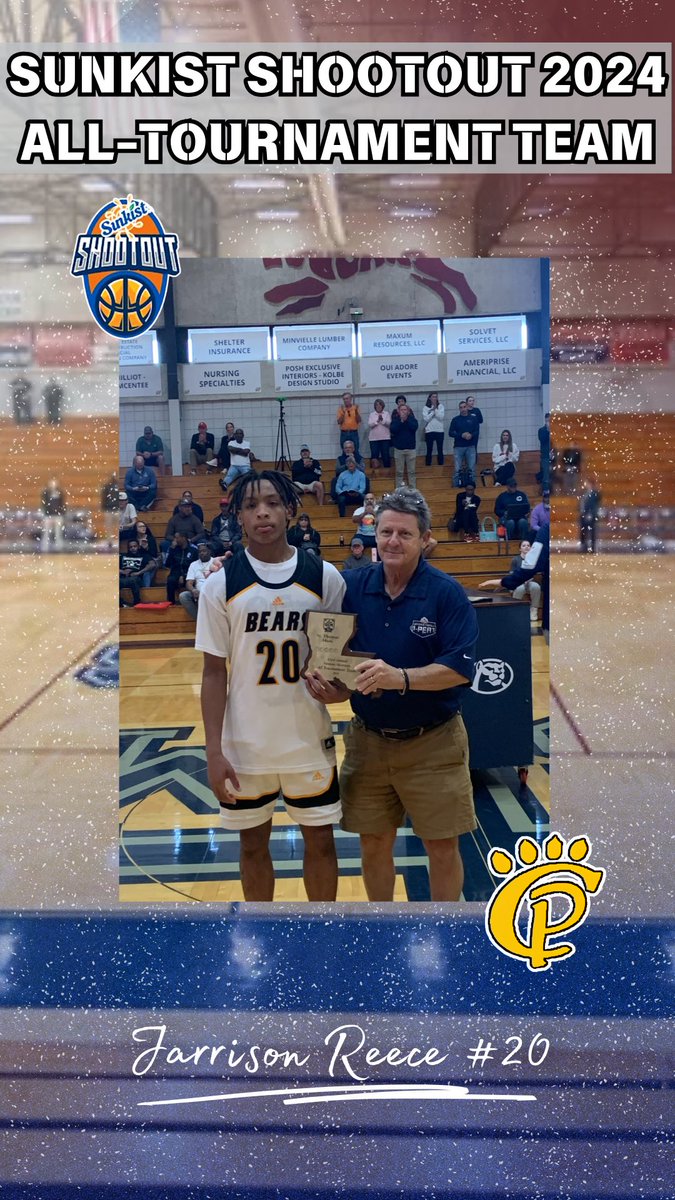 STM Cougar Basketball (@stmcougarsbball) on Twitter photo Congratulations to Jarrison Reece #20 of Church Point HS for making the All-Tournament Team for the 2024 St. Thomas More Sunkist Shootout!
<a href="/coachdbroussard/">Danny Broussard</a> Congratulations to Jarrison Reece #20 of Church Point HS for making the All-Tournament Team for the 2024 St. Thomas More Sunkist Shootout!
<a href="/coachdbroussard/">Danny Broussard</a>