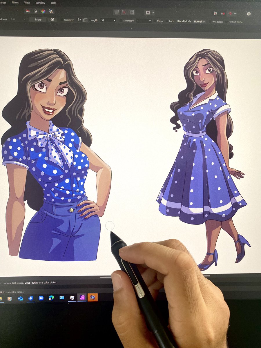 ✍️My break from drawing is more drawing✍️ and this is my favourite subject in the world a character based on my beautiful wife! #traditionalanimation #2danimator #2danimation #animationartist #ambanimation
