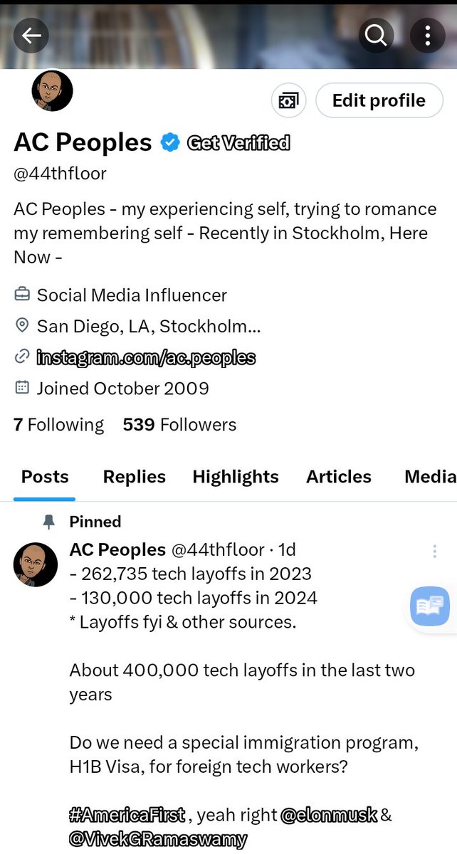 44thfloor's tweet photo. Now after the ban it says I am only following 7 people https://t.co/jzYkRZYqIv