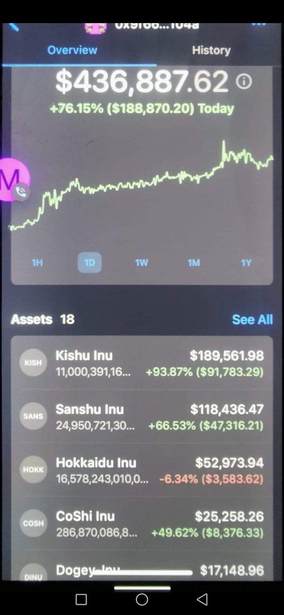 GrumpyyGarfield's tweet photo. Throw back to my meme wallet in 2021 when all tokens lived on #Ethereum 💹🐶🐾

#kishu #ShibaInu #Shib #uniswap #DeFi #Crypto #memeseason #Meta #tradin https://t.co/vO6SZnwCRx