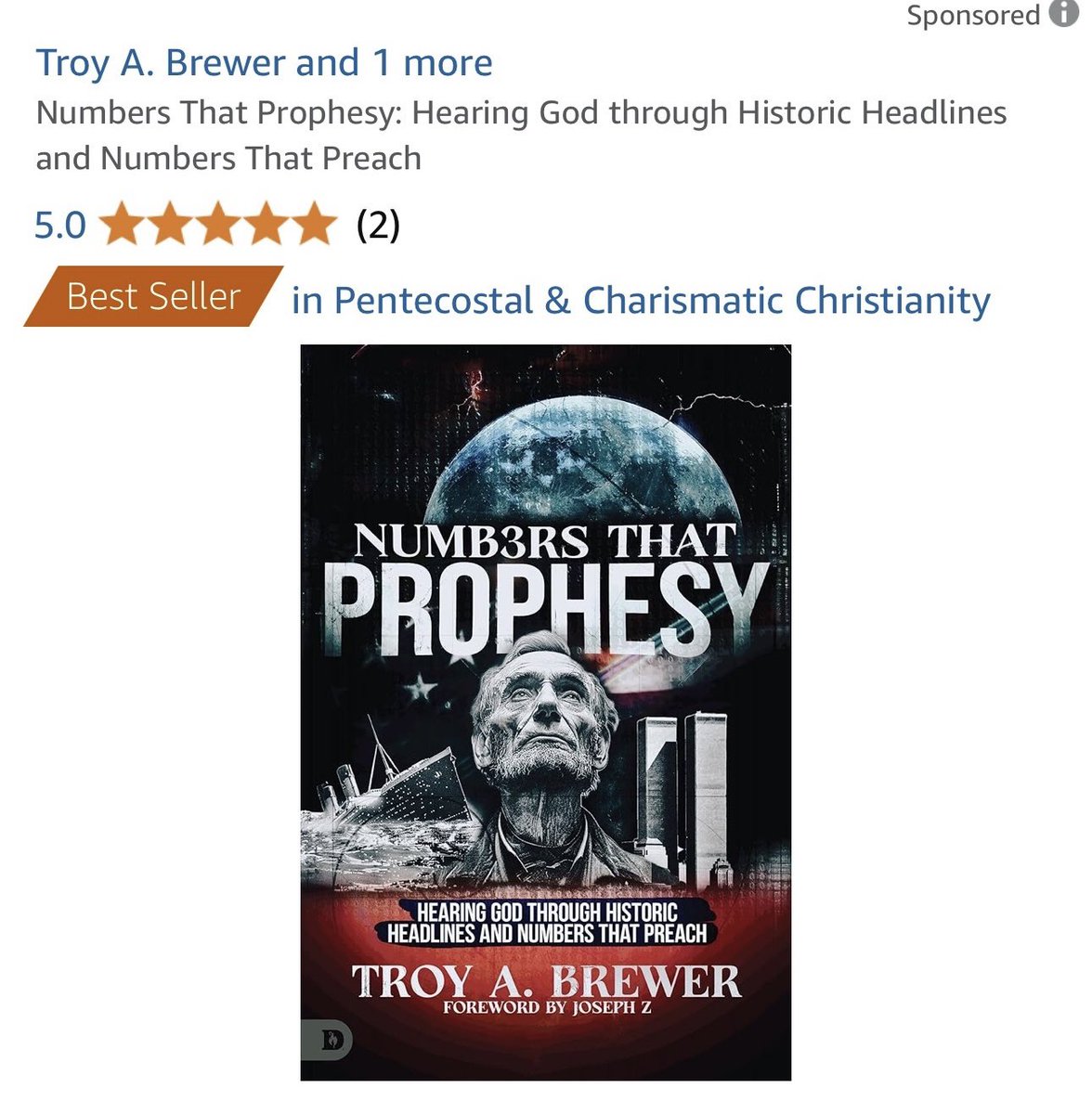 pstroybrewer's tweet photo. Thanks to all who helped make #NumbersThatProphesy a BESTSELLER in its category! Grab your copy today 💥
https://t.co/UFcxj4AerY https://t.co/FFNKSUStz3