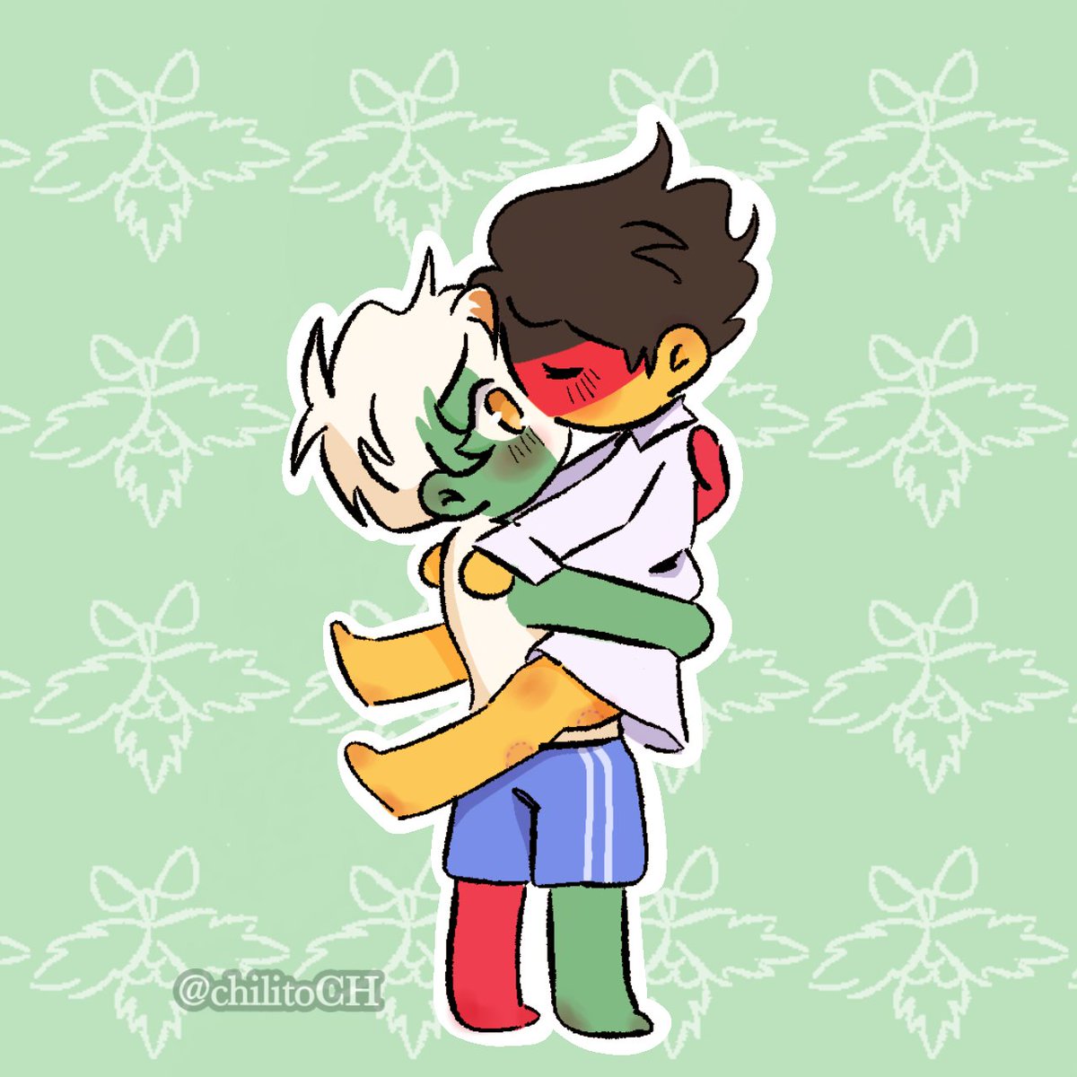 chilitoCH's tweet photo. Feliz navidad y año nuevo para cada uno de ustedes los AMO✨ y vengo a dejarles a los papis UwU
🇲🇽🎄🇩🇪
.
.
#CountryHumans #alemex #ship https://t.co/lsgkBQCZ9i