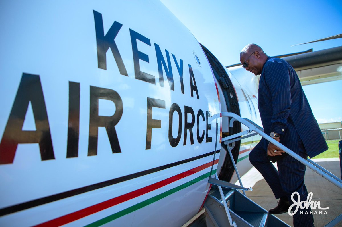 JDMahama's tweet photo. I visited my brother and friend, President @WilliamsRuto, to thank him for his support over the years and invite him to the #MahamaInauguration on January 7. 

It was a great opportunity to discuss our regional integration efforts, continental security and how we can work collectively to upscale the benefits of the AfCFTA. As a former Chair of the AU high-level committee on Trade, I remain committed to expanding trade among our countries under the aegis of the AfCFTA. 

We shall strengthen relations between Kenya and Ghana.