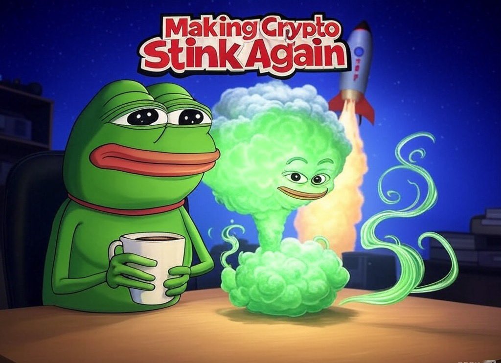 We have been busy plotting my next $STINK move while the market's been taking a nap... Guess who woke up smelling like a moonshot? 🌕💨
Hint: It’s not coffee. It’s $STINK, baby. Time to make crypto stink again! 💚🚀
#STINKArmy #CryptoWakesUp #FartingToTheMoon #PepeCoin