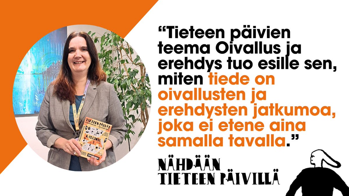 Miksi kannattaa tulla Tieteen päiville? <a href="/TEK_akateemiset/">TEK</a> tutkimuspäällikkö
<a href="/SusannaBairoh/">Susanna Bairoh</a> otti esille Tieteen päivien teeman, jonka kautta ohjelmistossa avataan tieteen tekemisen moninaista luonnetta.

Nähdään Tieteen päivillä 8.–12.1.2025!

#nähdääntieteenpäivillä #tieteenpäivät