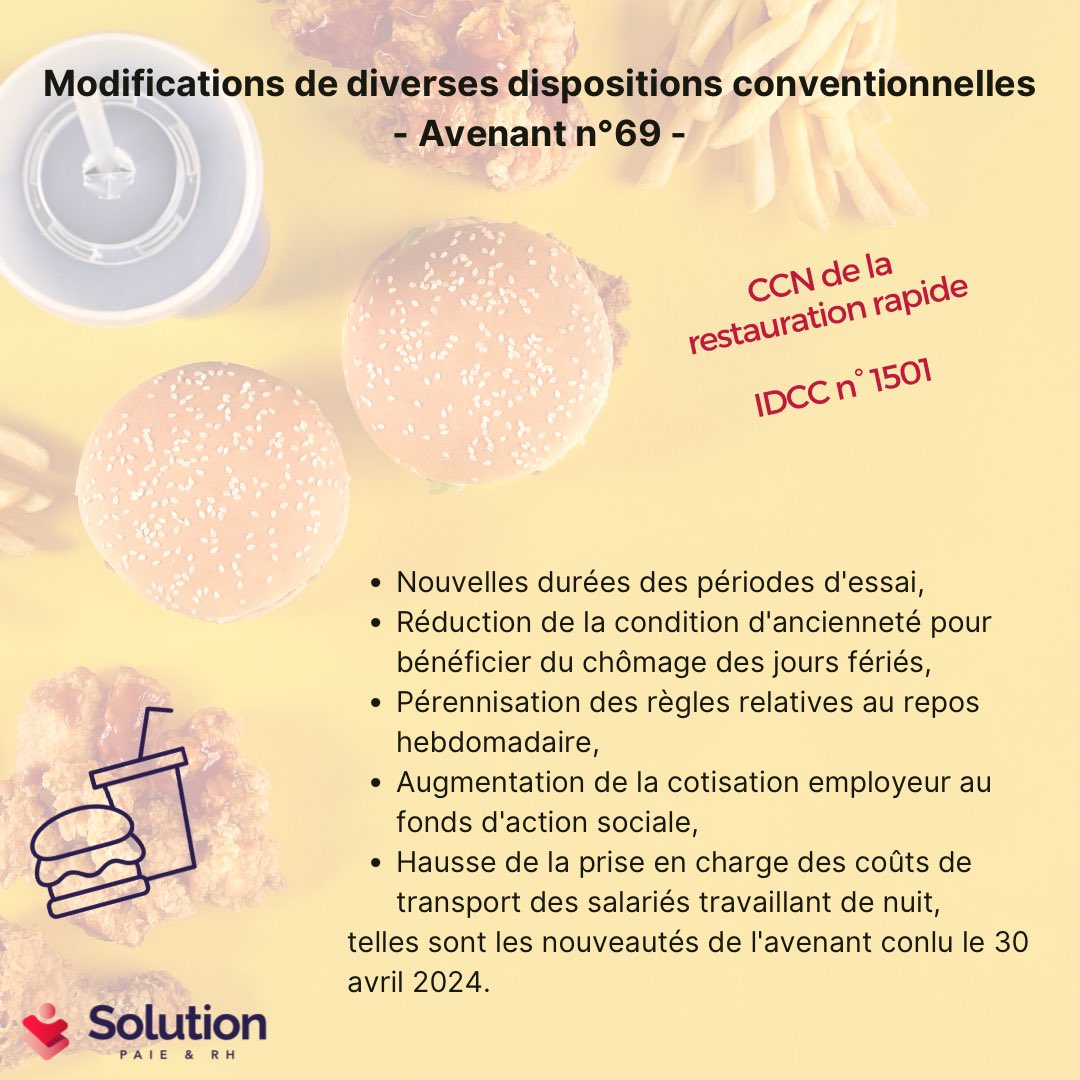 SolutionPaieRH's tweet photo. 📣📖 [ACTUS CCN] - Modifications de diverses dispositions conventionnelles - Avenant 69 (IDCC 1501)

⭕ Source : https://t.co/aPiFp39mOa

🎯 Vous souhaitez plus d’informations sur le sujet ? Alors, contactez-nous !

💻 https://t.co/DYF2wSHSVt
🚀 #AvecVous #AuQuotidien https://t.co/FPlg2Qrby1