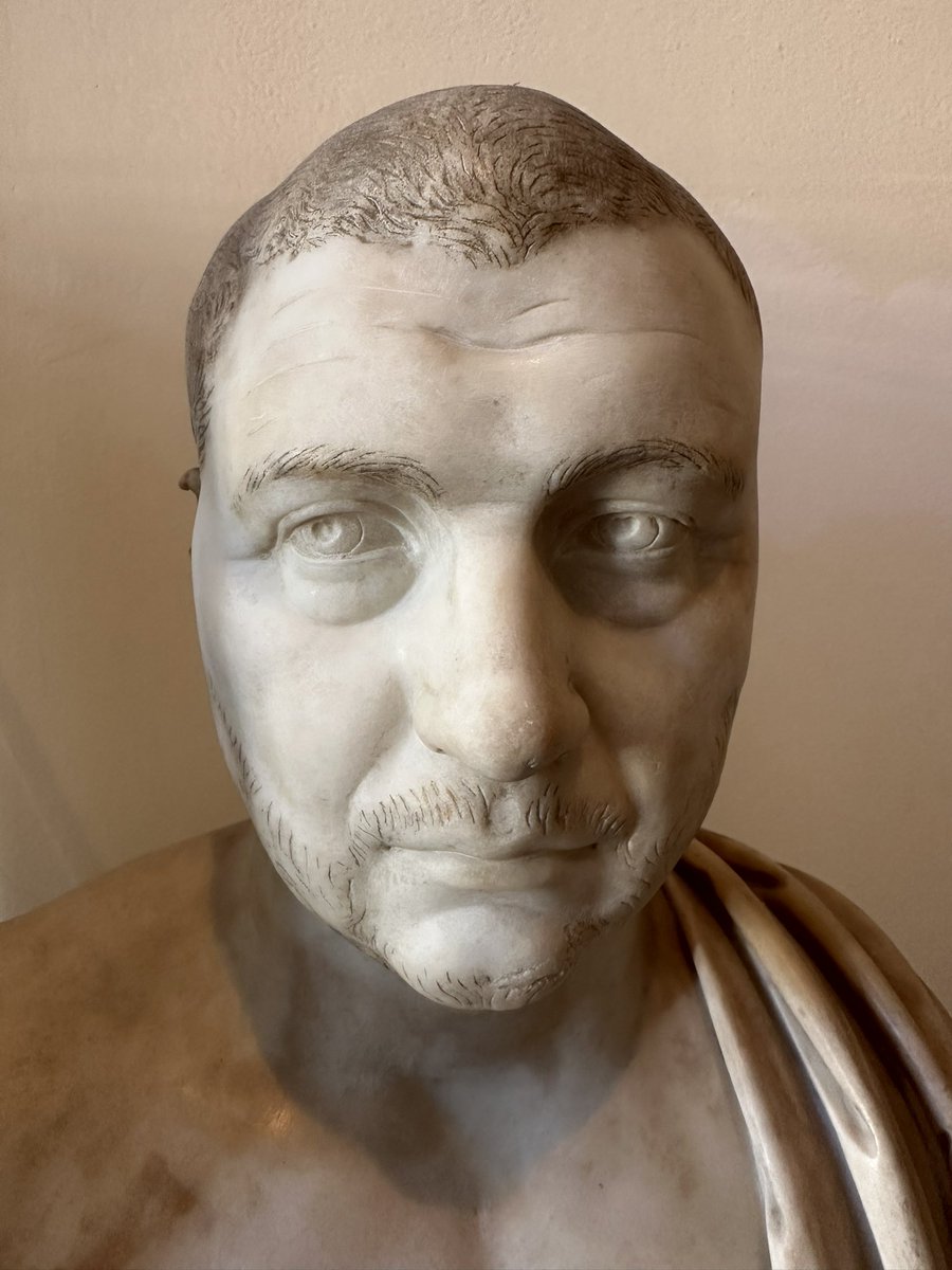 philipmould's tweet image. Astonishing degree of realism - a millennium before the Renaissance - in this Roman funerary bust (3rd Century AD) at the Museo Correr, Venice today.