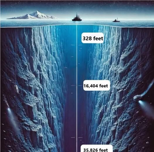 Sea Level Depth The Mariana Trench is 35,814 feet deep and is located in the western ...