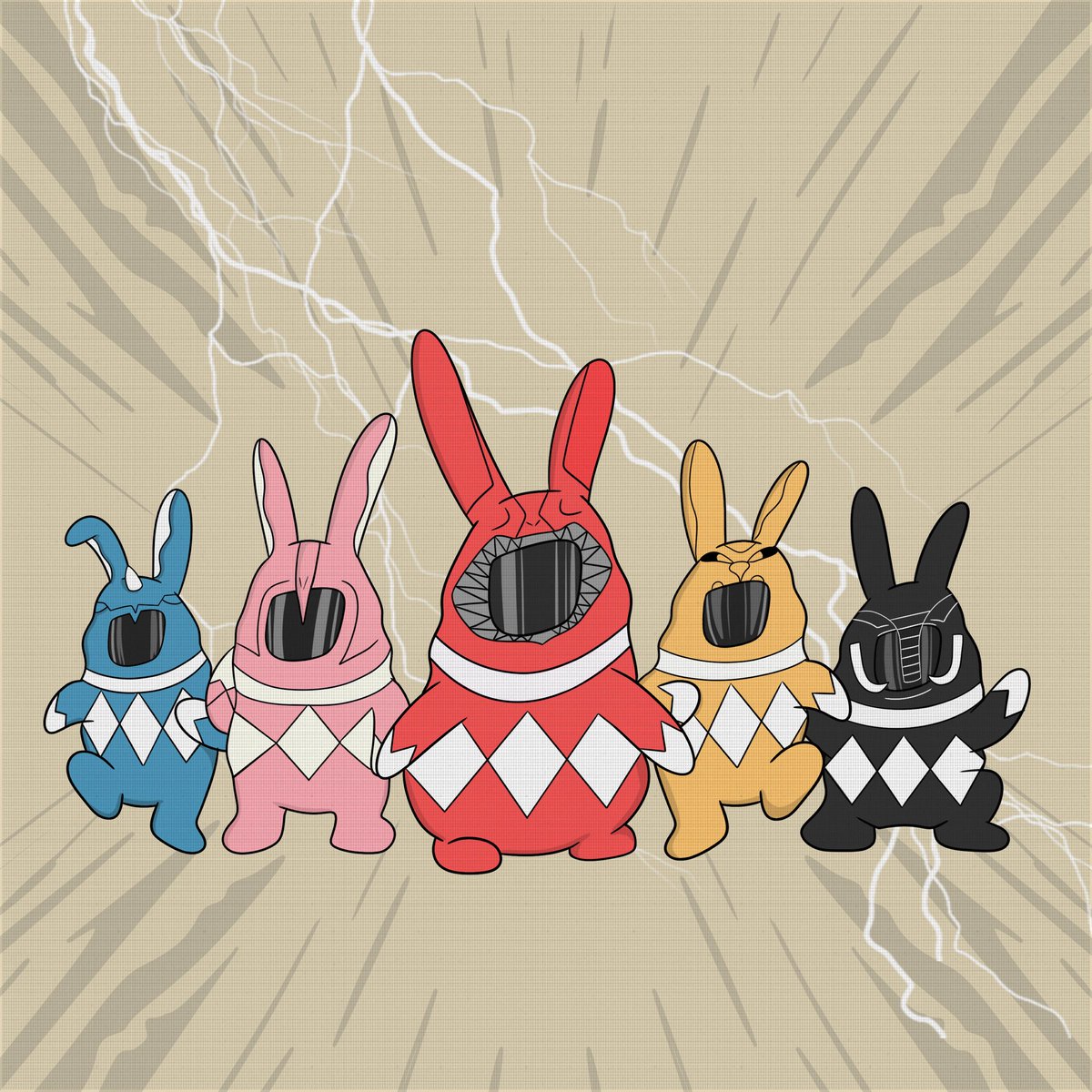 It’s Morphin Time. 🐰⚡️💥