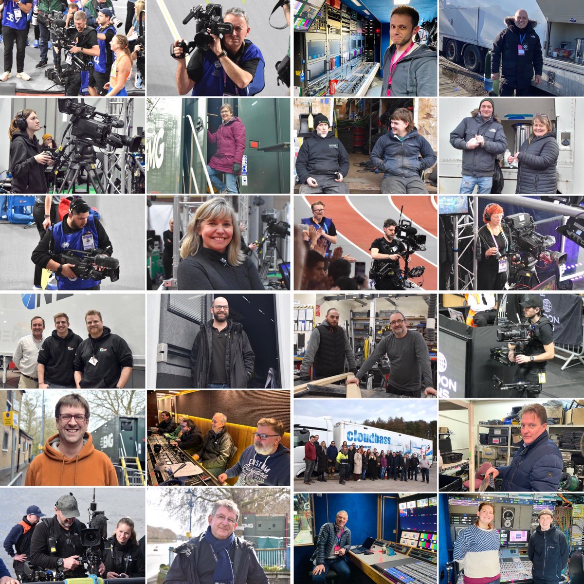 1 of 2. My annual thanks to OB crews for being so friendly and tolerant of me taking photos of them in action in 2024 - much appreciated.

A selection of photos from the year in the attached montages - apologies to those I have missed. 

Best wishes for 2025! 

#outsidebroadcast