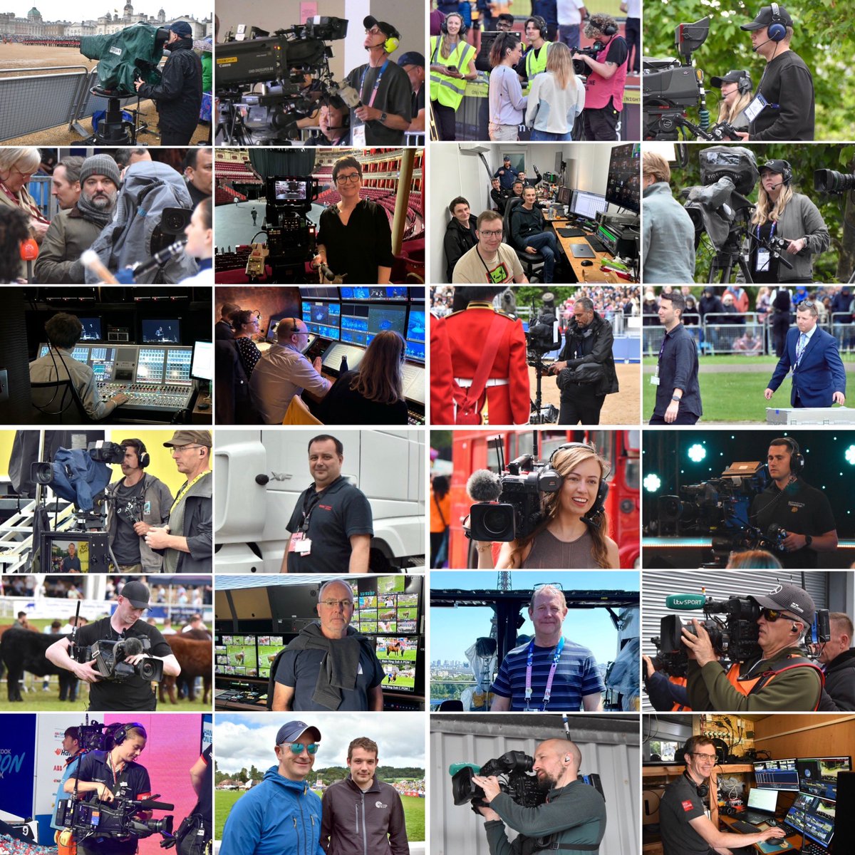 2 of 2. My annual thanks to OB crews for being so friendly and tolerant of me taking photos of them in action in 2024 - much appreciated.

More photos from the year in the attached montages - apologies to those I have missed. 

Best wishes for 2025! 

#outsidebroadcast