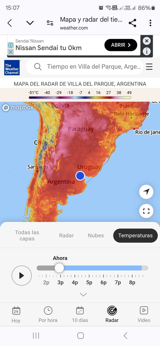 Como nos manipulan con el cambio climatico! 27 °C en verano y el radar en rojo como si fueran 40 °C. No nos damos cuenta pero nos manipulan para que creamos esa farsa. Los politicos hablan del tema cada vez que pueden, quien les paga a estos hijos de puta???