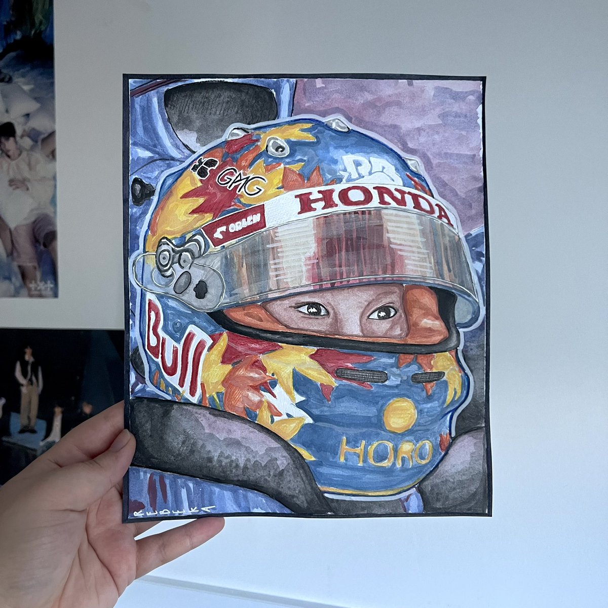 bequska's tweet photo. little drawing for @yukitsunoda07 🧡💛🤎 #f1 #YT22 https://t.co/kpv4hmyUo1