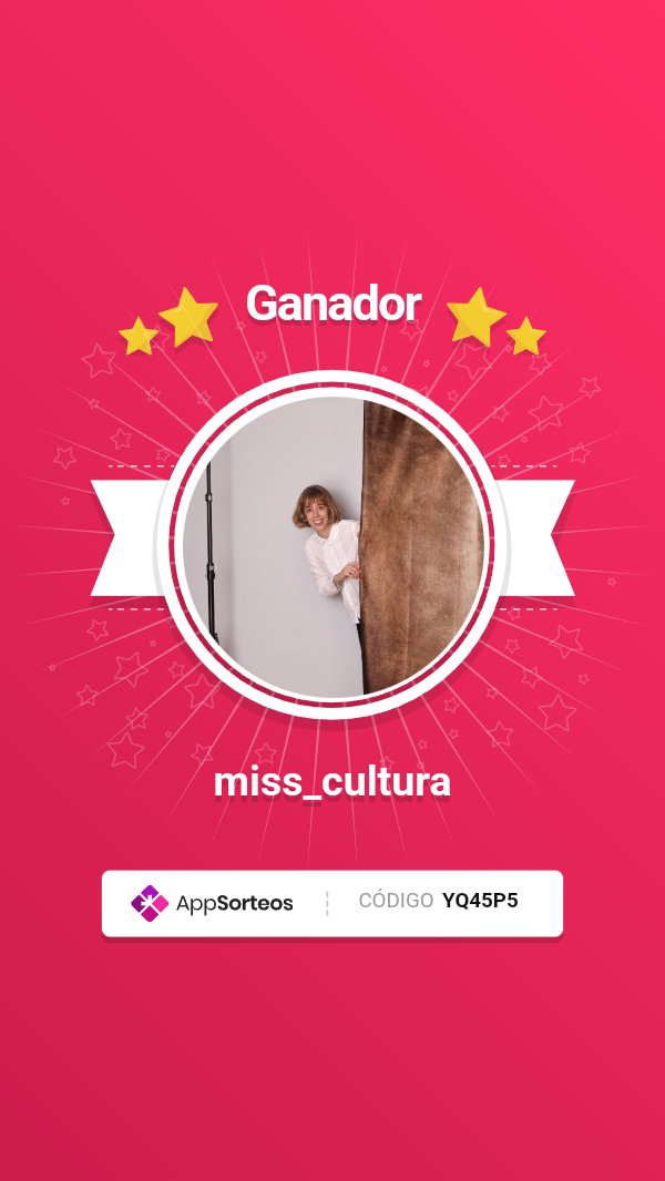 ¡Enhorabuena <a href="/miss_cultura/">Miss_Cultura</a>, la Tarjeta de Regalo de Amazon para Comprar Libros de esta semana es para ti!

Te escribo un DM para enviártela.