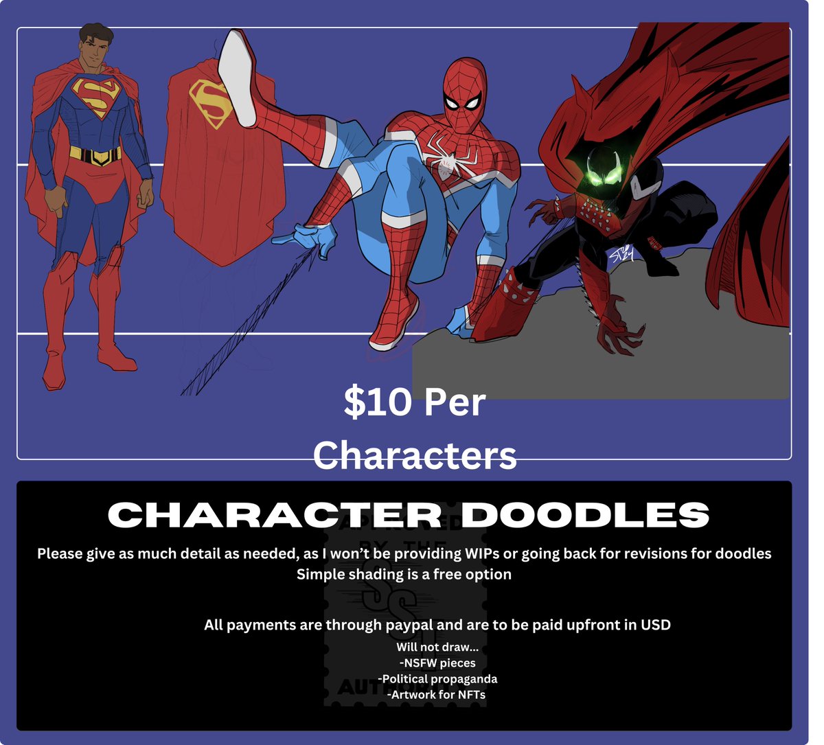 SSTAuthority's tweet image. Art commissions are open and to ring in the new year, prices have been dropped!
Feel free to shoot me a dm!