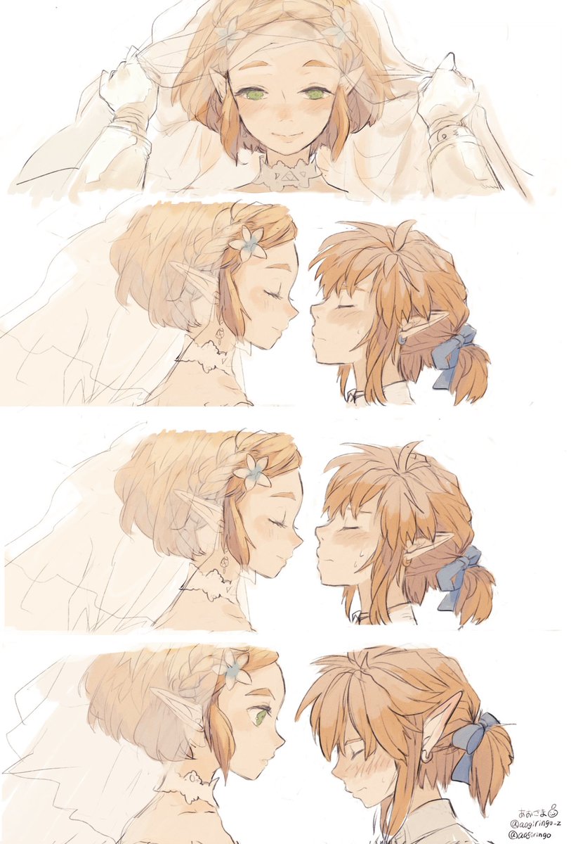 aogiringo_z's tweet image. ゼルリン zelink
🩵今年も残りわずかなので今年一番伸びた絵を貼る
一番見ていただいたのが今月アップした絵で再掲するのも…と思ったので、次点でたくさん反応いただいた絵を。ゼルリン結婚式でした。ありがとうございました!
💕Happy Wedding Day💕