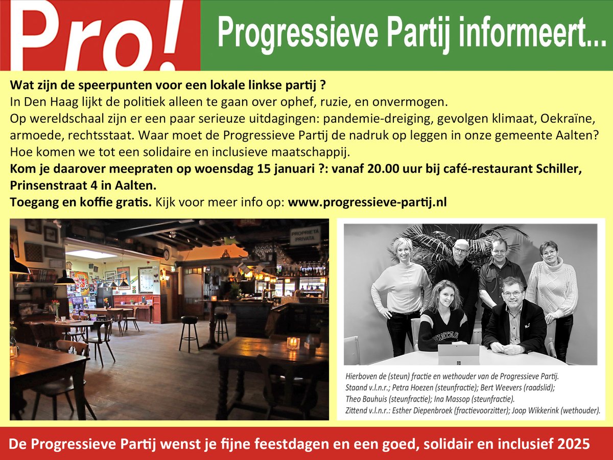 Progressieve Partij (@pp_aalten) on Twitter photo 
