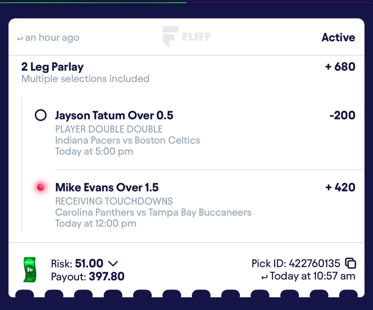 BaneSquad_'s tweet image. If Mike Evans record 2+ Touchdowns &amp;amp; Tatum get a double double in cashapping 1 follower $50

Yes this giveaway will be REAL