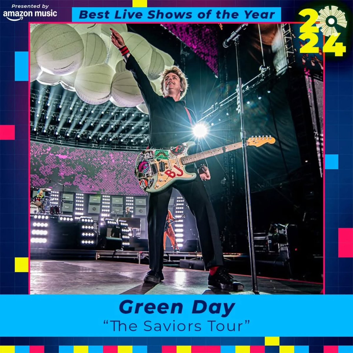 greenday_ita's tweet photo. Green Day had arguably the rock concert event of the summer with the "Saviors" tour → Here the full list of Consequence’s Annual Report of the most memorable live performances of 2024. https://t.co/acob32ti87

#greenday #saviorstour https://t.co/d79asfFerv