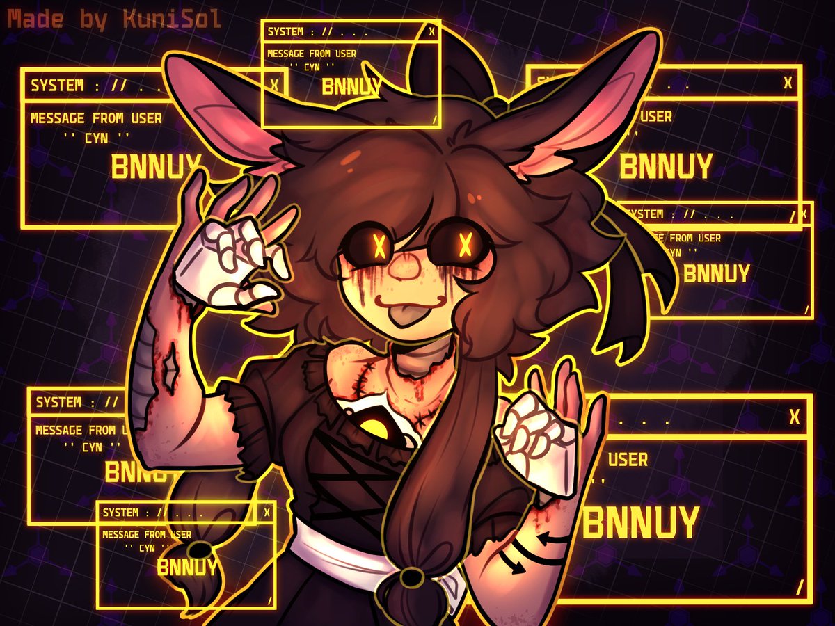 Kuni_Sol's tweet image. Bunny Cyn :&amp;gt;

#Murderdrones #Murderdronescynessa #Murderdronescyn #MurderdronesFanart #MDCynessa #MDCyn #MDabsolutesolver #MD #MDfanarts #MurderdronesTessa #MDTessa #tessajameselliott #TessaElliott // #KuniSolArt
