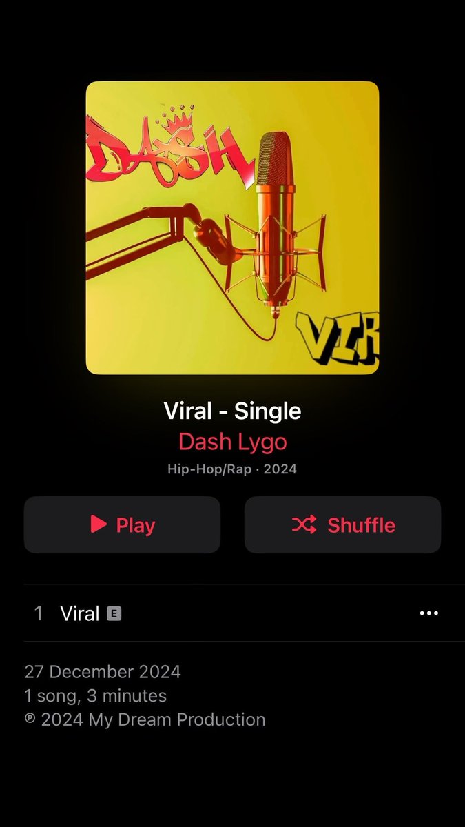 Dash Lygo - Viral 
Now available on all platforms 
#viral #dashlygo #independentartist #fyp #feed #tiktok #StarAcademy